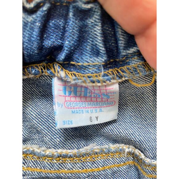 Vintage GUESS Denim Kids Skirt Made in USA 6y 100% Cotton Style E01050 - Picture 3 of 10